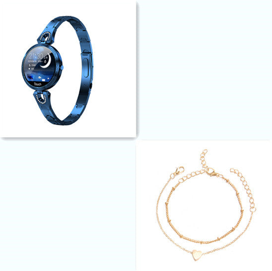 ファッションレディーススマートウォッチ防水ウェアラブルデバイス心拍数モニタースポーツスマートウォッチ女性用レディース