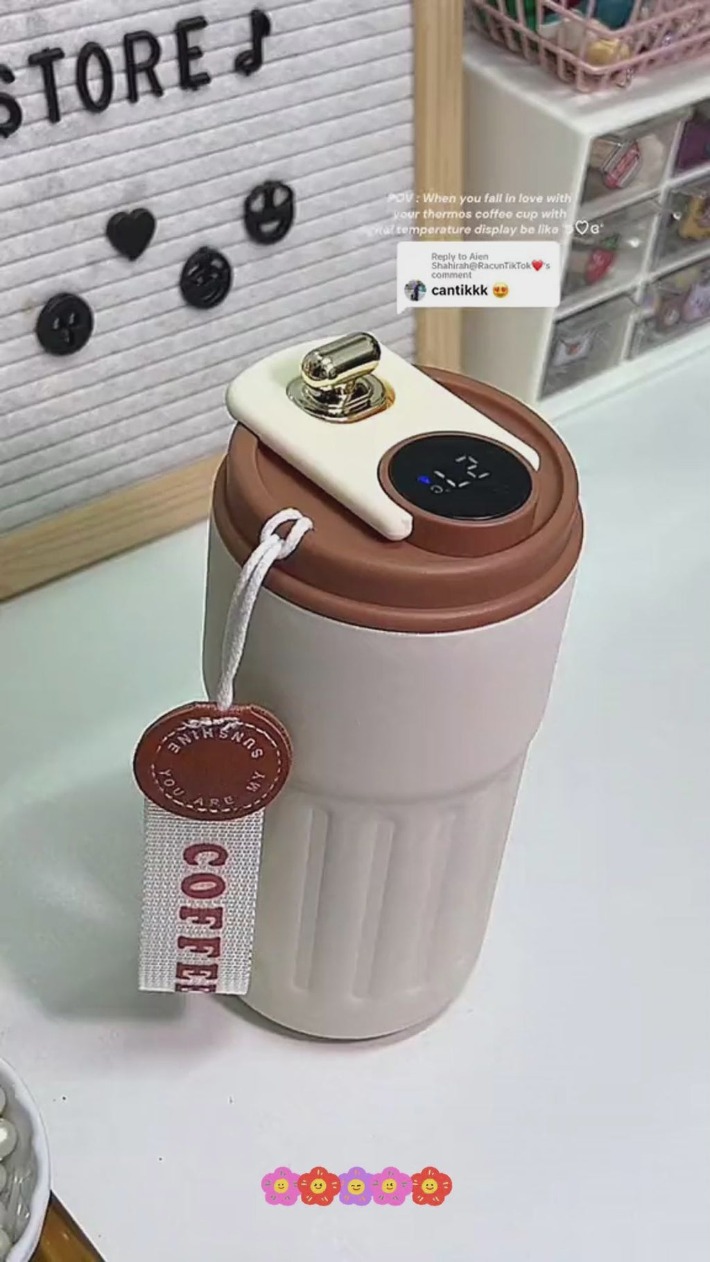 Smart Digital Thermal Bottle Portable Coffee Mug Stainless Steel Water Bottle In-Car Insulated Cup Keep Cold Vacuum Flasks 450ml