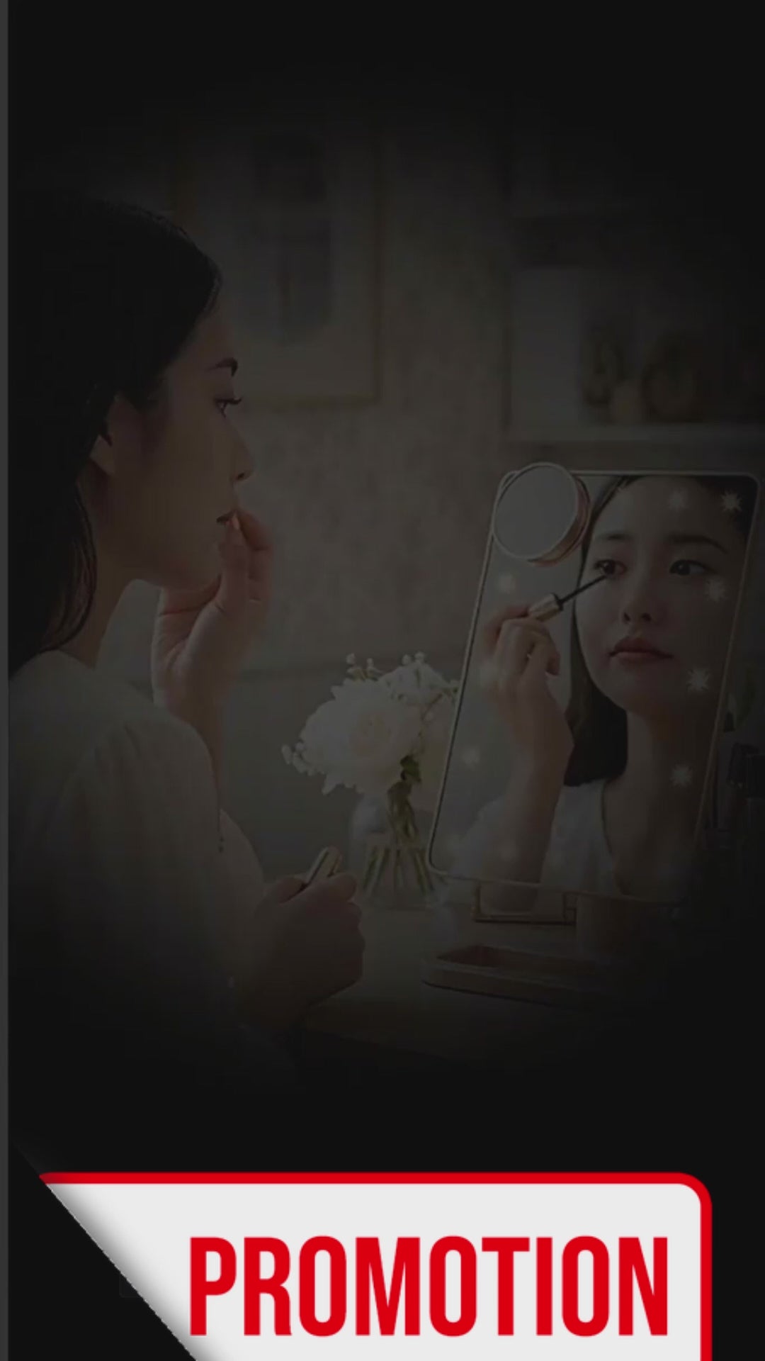 Touch Screen Makeup Mirror With 20 LED Light Bluetooth Music Speaker 10X Magnifying Mirrors Lights