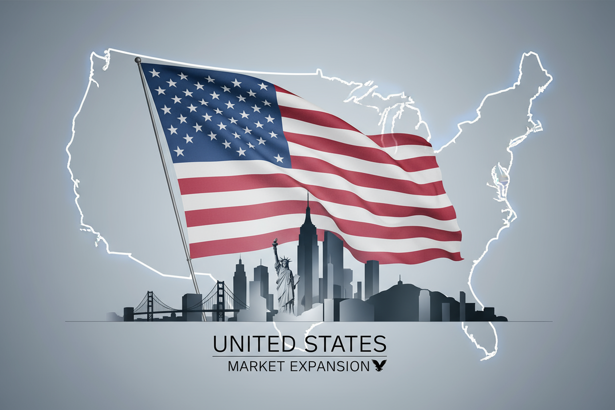 Umå imagem que represente os USA, cujo mercado vamos atingir também.